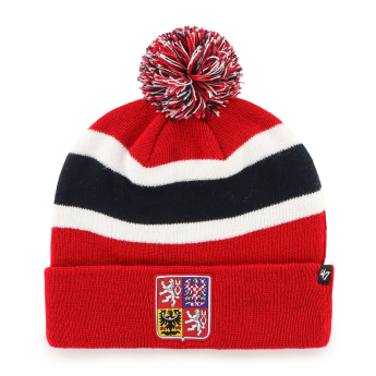 Отбори по хокей зимна шапка Czech Republic Breakaway 47 Cuff Knit Red