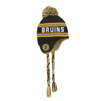 Boston Bruins детска зимна шапка Jacquard tassel