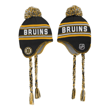 Boston Bruins детска зимна шапка Jacquard tassel
