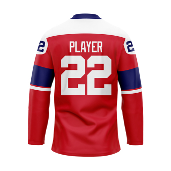 Отбори по хокей хокейна фланелка Czech Republic Fan David Pastrňák #88 red