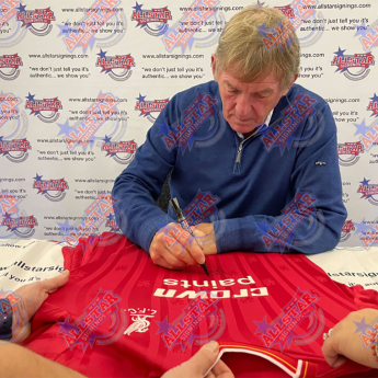 Легенди футболна фланелка Liverpool FC 1986 Dalglish Signed Shirt