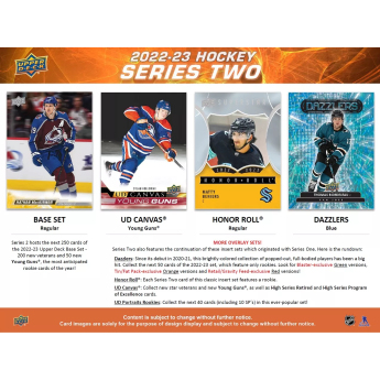 NHL кутии хокей карти NHL 2022-23 Upper Deck Series 2 Tin Box