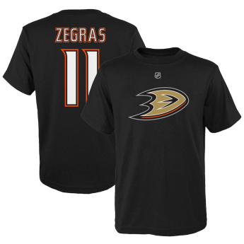 Anaheim Ducks детска тениска Trevor Zegras black