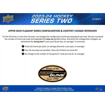 NHL кутии хокей карти NHL 2023-24 Upper Deck Series 2 Tin Box