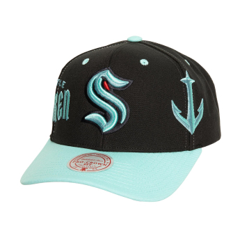Seattle Kraken шапка с козирка flat Overbite Pro Snapback