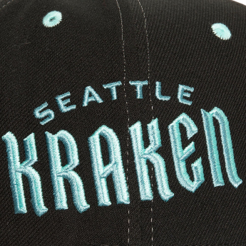 Seattle Kraken шапка с козирка flat Overbite Pro Snapback