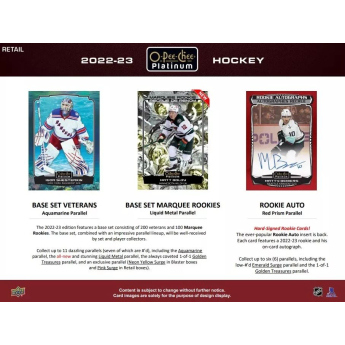 NHL кутии хокей карти NHL 2022-23 Upper Deck O-Pee-Chee Platinum Blaster Box
