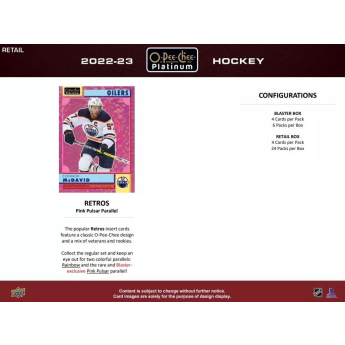 NHL кутии хокей карти NHL 2022-23 Upper Deck O-Pee-Chee Platinum Blaster Box
