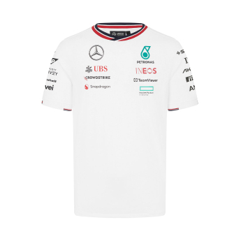 Mercedes AMG Petronas мъжка тениска Driver White F1 Team 2024