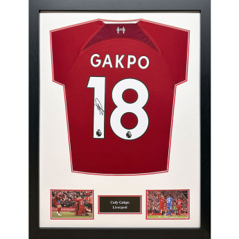 Легенди фланелка с рамка Liverpool FC  2022-2023 Gapko Signed Shirt (Framed)
