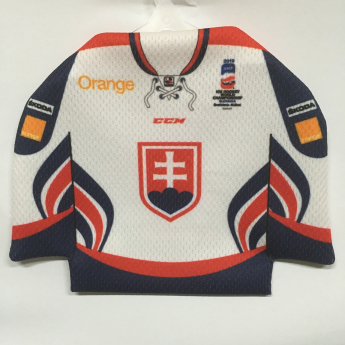 Отбори по хокей мини фланелка за кола Slovakia Ice Hockey Team White