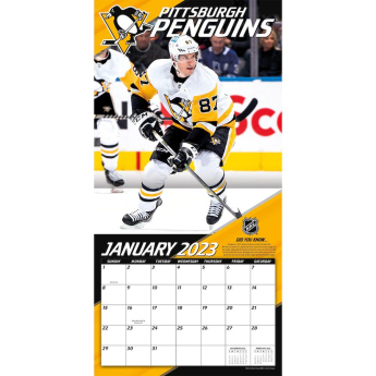 Pittsburgh Penguins календар Sidney Crosby #87 2023 Wall Calendar