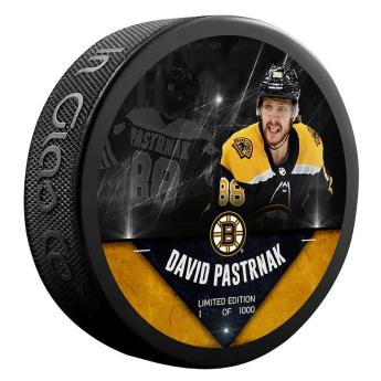 Boston Bruins шайба David Pastrňák #88  Exclusive Player Hockey Puck - Limited Edition of 1000