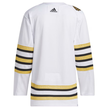 Boston Bruins хокейна фланелка adidas White 100th Anniversary Primegreen Authentic Jersey