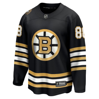 Boston Bruins хокейна фланелка David Pastrnak #88 black 100th Anniversary Premier Breakaway Jersey