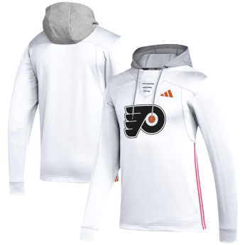 Philadelphia Flyers мъжки суитшърт с качулка Adidas Refresh Skate Lace white