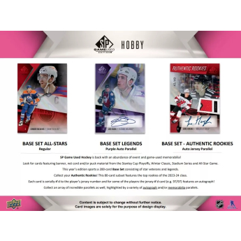 NHL кутии хокей карти NHL 2023-24 Upper Deck SP Game Used Hobby Box