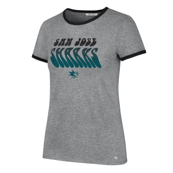 San Jose Sharks дамска тениска Letter Ringer grey