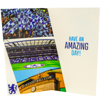 Chelsea FC картичка за рожден ден със стикери Personalised Birthday Card