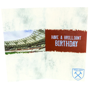 West Ham United картичка за рожден ден Personalised Birthday Card