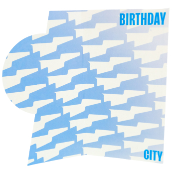 Manchester City картичка за рожден ден Crest Birthday Card