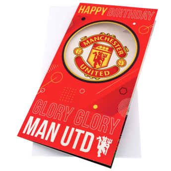 Manchester United картичка за рожден ден Glory Glory Birthday Card