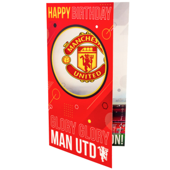 Manchester United картичка за рожден ден Glory Glory Birthday Card