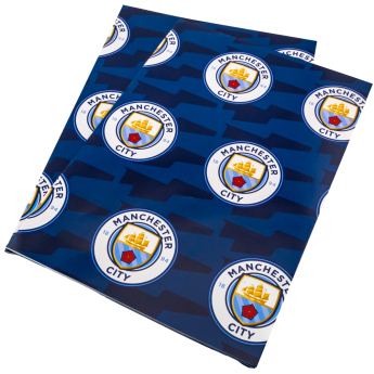 Manchester City опаковъчна хартия Text Gift Wrap