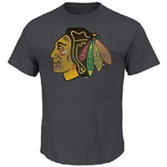 Chicago Blackhawks мъжка тениска Raise the Level grey