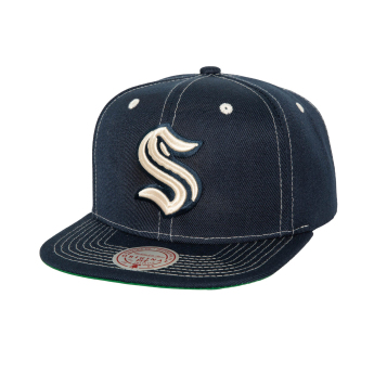 Seattle Kraken шапка с козирка flat Contrast Natural Snapback Vintage