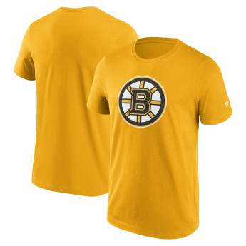 Boston Bruins мъжка тениска Primary Logo Graphic T-Shirt Yellow Gold