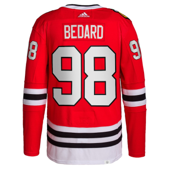 Chicago Blackhawks хокейна фланелка Connor Bedard #98 Adidas Authentic Primegreen Player Pro Red