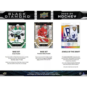 NHL кутии хокей карти NHL 2023-24 Upper Deck Black Diamond Hockey Hobby Box