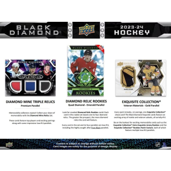 NHL кутии хокей карти NHL 2023-24 Upper Deck Black Diamond Hockey Hobby Box