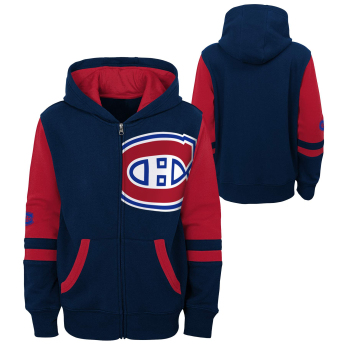 Montreal Canadiens детски суитшърт с качулка faceoff colorblocked fleece full-zip