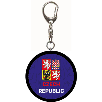 Отбори по хокей висулка за ключодържател Czech Republic minipuk logo blue