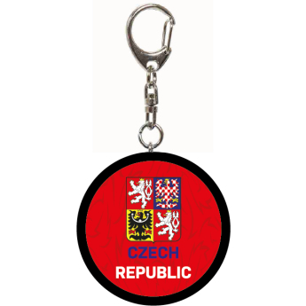 Отбори по хокей висулка за ключодържател Czech Republic minipuk logo red
