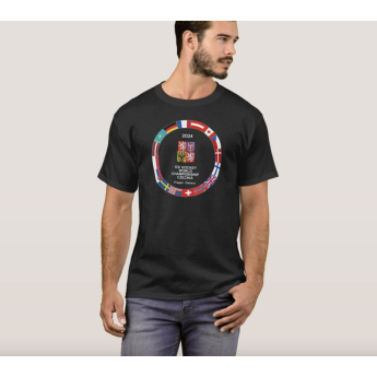Отбори по хокей мъжка тениска Ice Hockey World Championship Czechia MS 2024 Black
