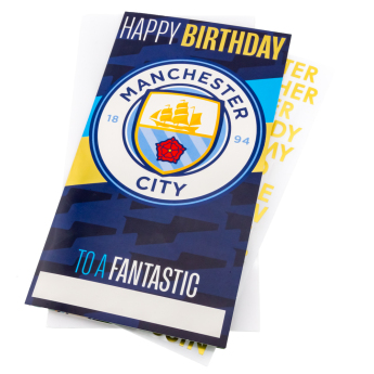Manchester City пожелание Personalised Birthday Card