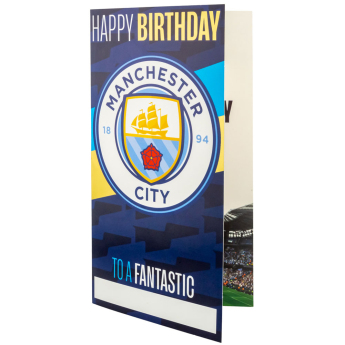 Manchester City пожелание Personalised Birthday Card