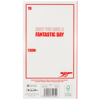 Arsenal FC пожелание Crest Birthday Card