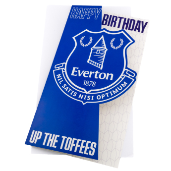 Everton FC пожелание Crest Birthday Card