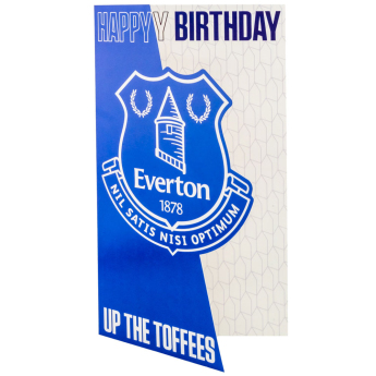 Everton FC пожелание Crest Birthday Card