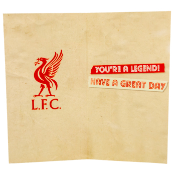 Liverpool FC пожелание Dad Birthday Card