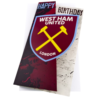 West Ham United пожелание Crest Birthday Card