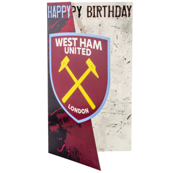 West Ham United пожелание Crest Birthday Card
