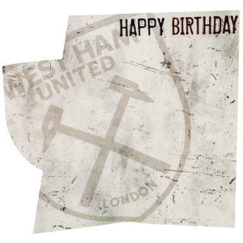 West Ham United пожелание Crest Birthday Card