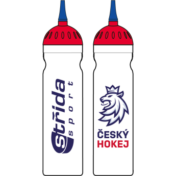 Отбори по хокей бутилка за пиене Czech Republic Logo Lev white