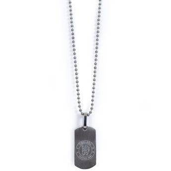 Chelsea FC колие с висулка куче Matt Finish Dog Tag & Chain