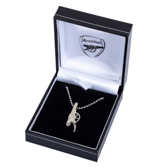 Arsenal FC колие с висулка Stainless Steel Cannon Pendant & Chain